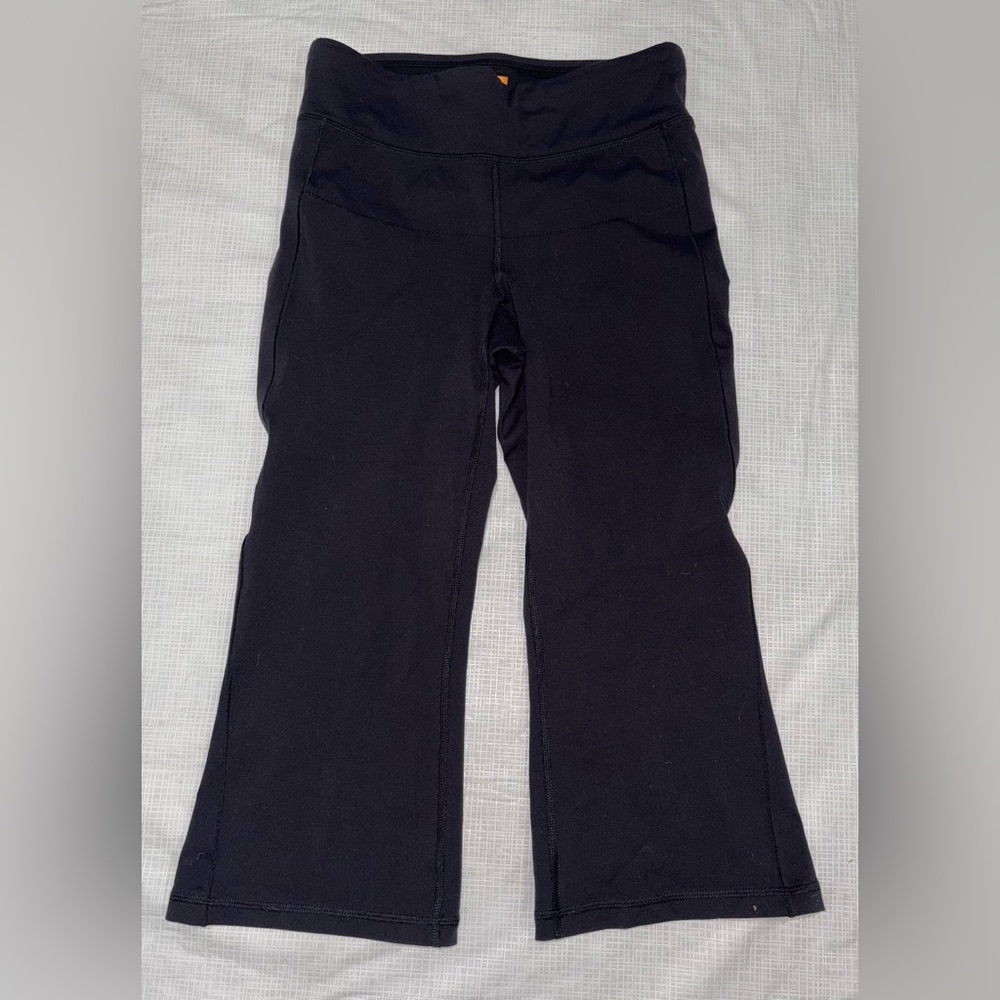 Lucy Sz Small Black Capri Pants Sport Yoga Exercise